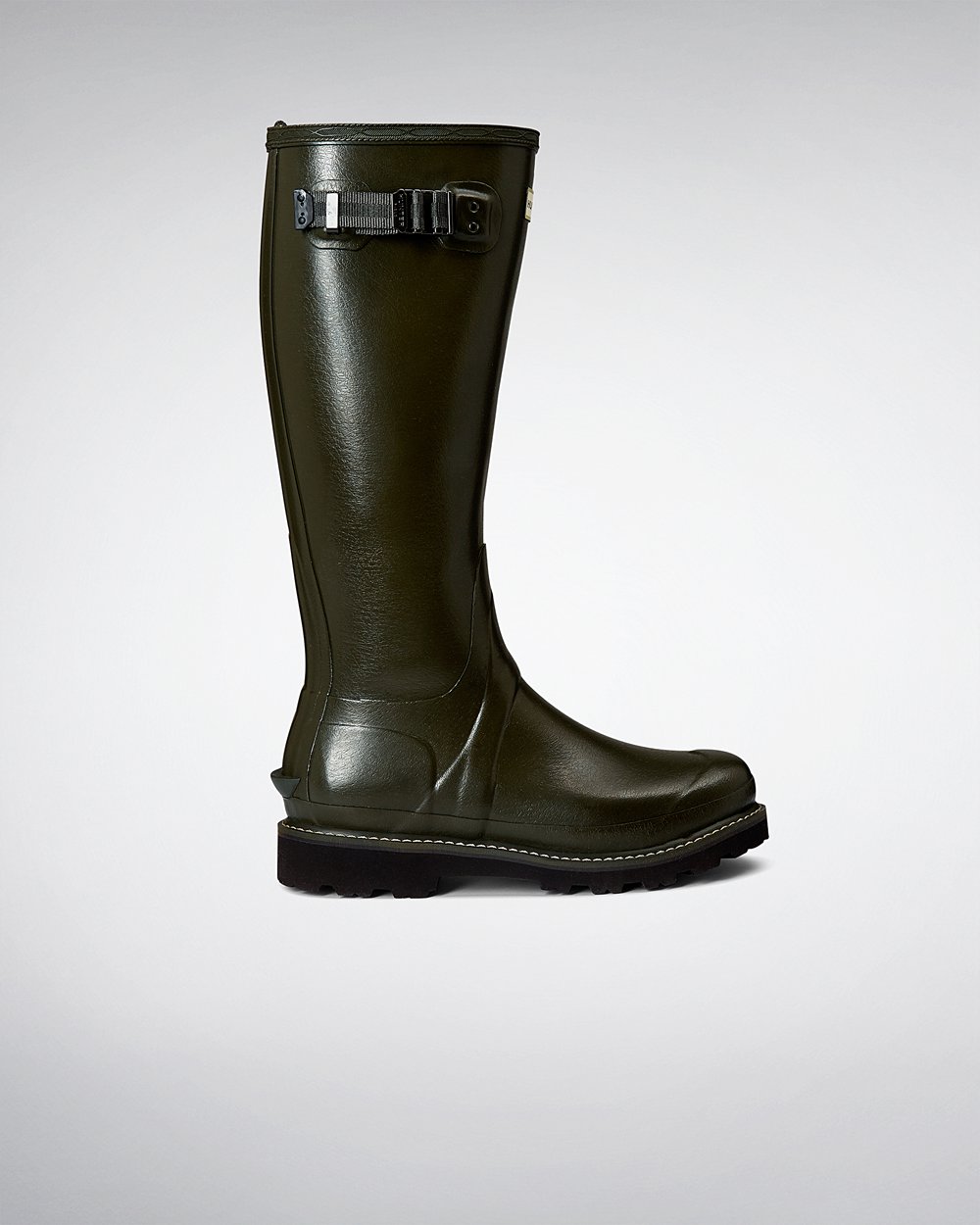 Galochas Altas Hunter Feminina Verde Escuro Oliva - Balmoral Poly-Lined - 81PFADNQT